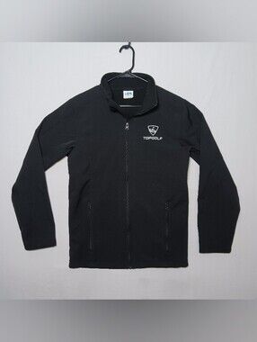 Top Golf Mens Softshell Jacket Small Black Full Zip HPI